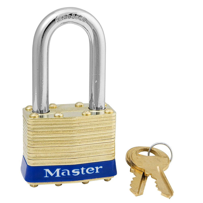 Master Lock 2 Laminated Brass Padlock 1-3/4in (44mm) Wide-Keyed-MasterLocks.com