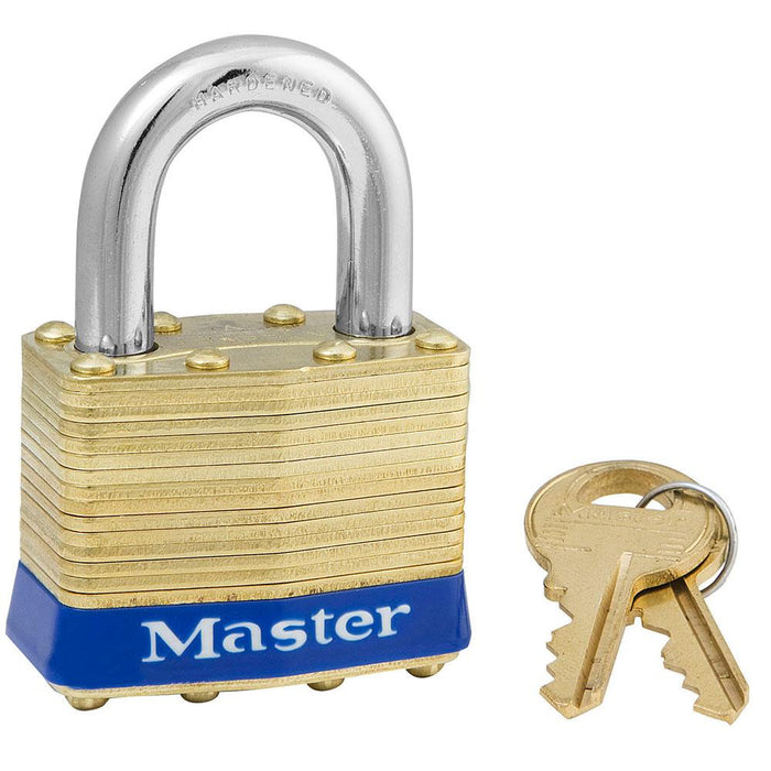 Master Lock 2 Laminated Brass Padlock 1-3/4in (44mm) Wide-Keyed-MasterLocks.com