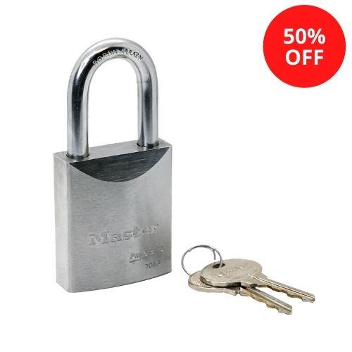 Master Lock 7053 Pro Series® Recodable Solid Steel Padlock 2" (51mm) Wide