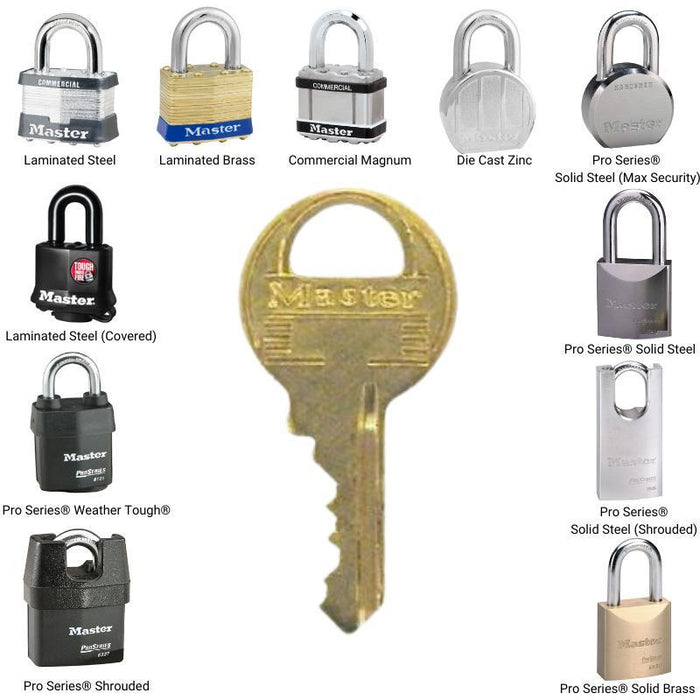 Master Lock K1 Duplicate Cut Key for W1 Cylinders (Lock Model Numbers 1 - 6)-Cut Key-HodgeProducts.com