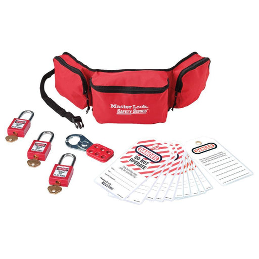 Master Lock 1456P410 Personal Safety Lockout Pouch, Zenex™ Thermoplastic Padlocks-Keyed-HodgeProducts.com