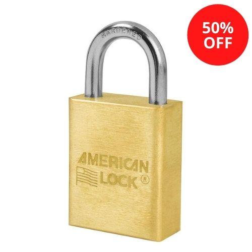 American Lock A5530-47758 Solid Brass Padlock 1-1/2in (51mm) Wide (Keyed Alike Keyway: 47758)