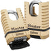 Master Lock 1177 ProSeries® Shrouded Brass Resettable Combination Padlock 2-1/4in (57mm) Wide-Keyed-HodgeProducts.com