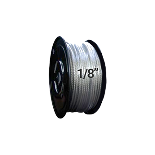 Hodge Products 25031 - 1/8" Diameter Aircraft Cable 7 x 19 - Reel of 500 ft-HodgeProducts.com