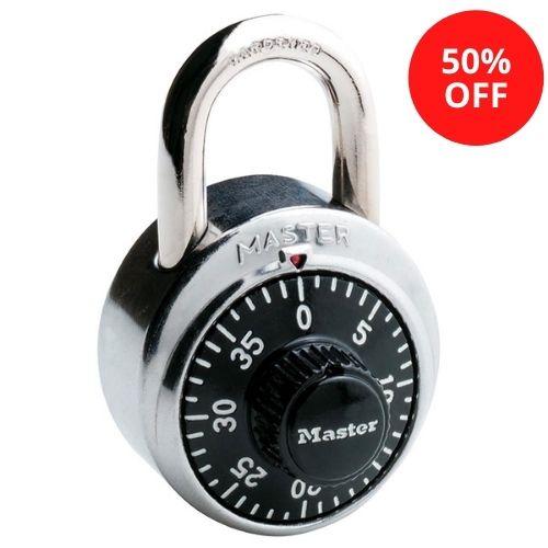 Master Lock 1502KA General Security Combination Padlock 1-7/8in (48mm) Wide (Combination: 34-16-06)
