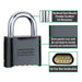 Master Lock 178 Resettable Combination Zinc Die-Cast Padlock, Black 2in (51mm) Wide-Combination-HodgeProducts.com