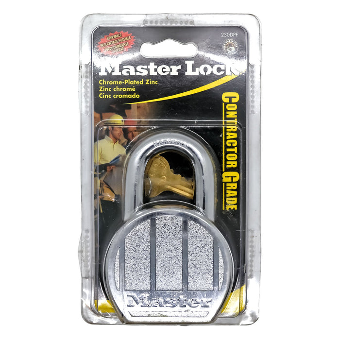 Master Lock 230DPF Zinc Die-Cast Body Padlock 2-1/2in (64mm) Wide