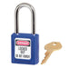 Master Lock 410 Zenex™ Thermoplastic Safety Padlock, 1-1/2in (38mm) Wide with 1-1/2in (38mm) Tall Shackle-Keyed-Master Lock-Keyed Alike-1-1/2in-410KABLU-MasterLocks.com