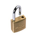 Master Lock 4120 V-Line Brass Padlock 3/4in (19mm) Wide-Keyed-HodgeProducts.com