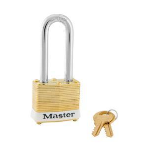 Master Lock 4 Laminated Brass Padlock 1-9/16in (40mm) Wide-Keyed-HodgeProducts.com
