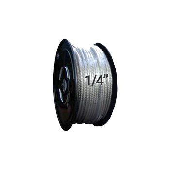 Hodge Products 25010 - 1/4" Diameter Aircraft Cable 7 x 19-HodgeProducts.com