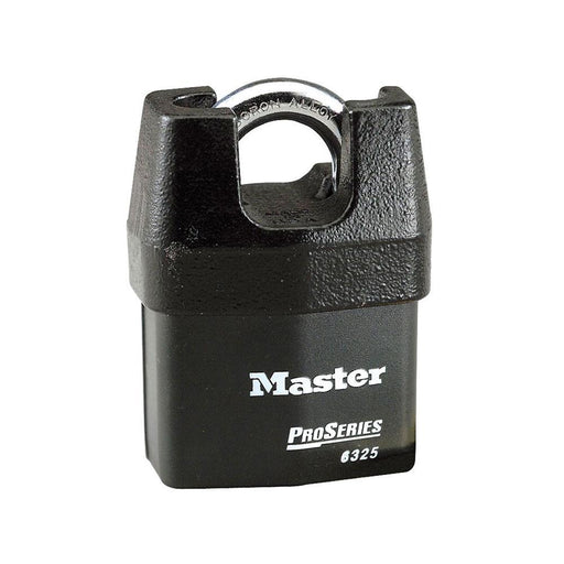 Master Lock 6325 ProSeries® Shrouded Laminated Steel Rekeyable Padlock 2-3/8in (60mm) Wide-Keyed-HodgeProducts.com