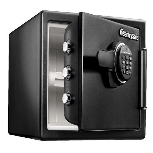 Sentry® Safe SFW082ET Fire Water Safe, Digital Lock, Tray, .8 cu. ft.-HodgeProducts.com