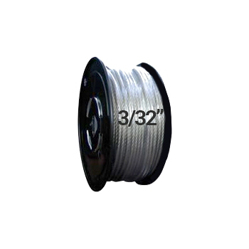 Hodge Products 21004 - 3/32" Diameter Aircraft Cable 7 x 7-HodgeProducts.com