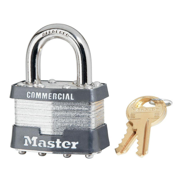 Master Lock 81 Laminated Steel Padlock 1-3/4in (44mm) Wide-Keyed-HodgeProducts.com