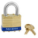 Master Lock 82 Laminated Brass Padlock 1-3/4in (44mm) Wide-Keyed-HodgeProducts.com