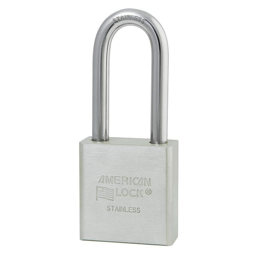 American Lock A5401 1-3/4in (44mm) Solid Stainless Steel Padlock with 2in (51mm) Shackle-Keyed-HodgeProducts.com
