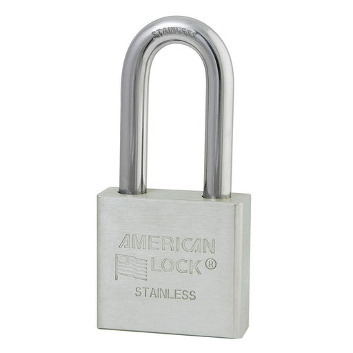 American Lock A5461 2in (51mm) Solid Stainless Steel Padlock with 2in (51mm) Shackle-Keyed-HodgeProducts.com