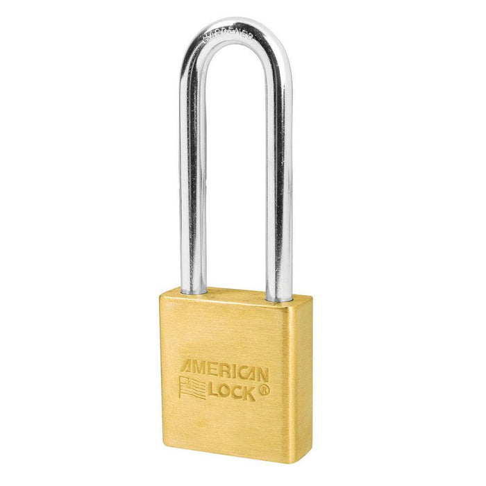 American Lock A5562 1-3/4in (44mm) Solid Brass Padlock with 3in (76mm)Shackle-Keyed-HodgeProducts.com