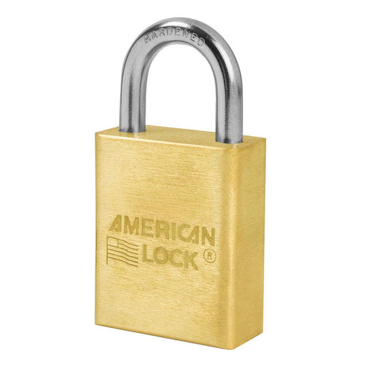 American Lock A6530 Solid Brass 6-Padlock 1-1/2in (51mm) Wide-Keyed-HodgeProducts.com