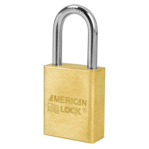 American Lock A6531 1-1/2in (51mm) Solid Brass 6-Padlock with 1-1/2in (51mm) Shackle-Keyed-HodgeProducts.com