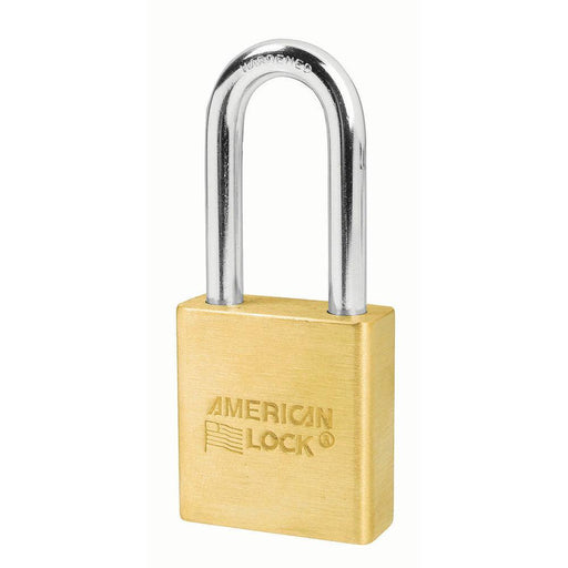 American Lock A6561 1-3/4in (44mm) Solid Brass 6-Padlock with 2in (51mm) Shackle-Keyed-HodgeProducts.com
