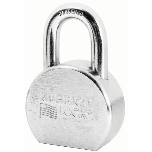 American Lock A700 Solid Steel Rekeyable Padlock, Chrome Plated 2-1/2in (64mm) Wide-Keyed-HodgeProducts.com