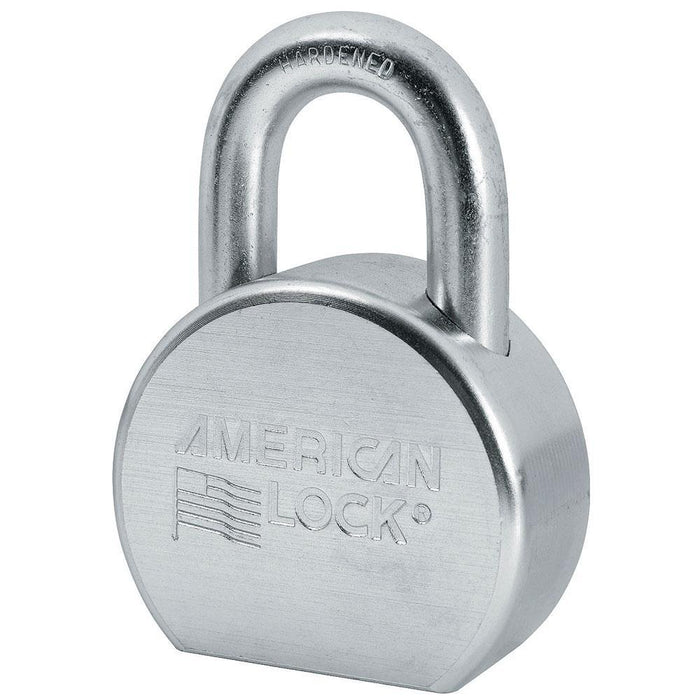 American Lock A702 Solid Steel Rekeyable Padlock, Zinc Plated 2-1/2in (64mm) Wide-Keyed-HodgeProducts.com
