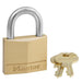 Master Lock 140D Solid Brass Body Padlock 1-9/16in (40mm) Wide-Keyed-HodgeProducts.com