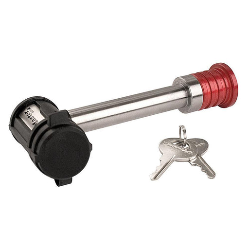 Master Lock 1469DAT Stainless Steel Barbell™ Extended Length Receiver Lock 5/8in (16mm) Wide-Keyed-HodgeProducts.com