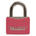 Master Lock 146D Covered Solid Body Padlock; Pink 1-9/16in (40mm) Wide-Keyed-HodgeProducts.com