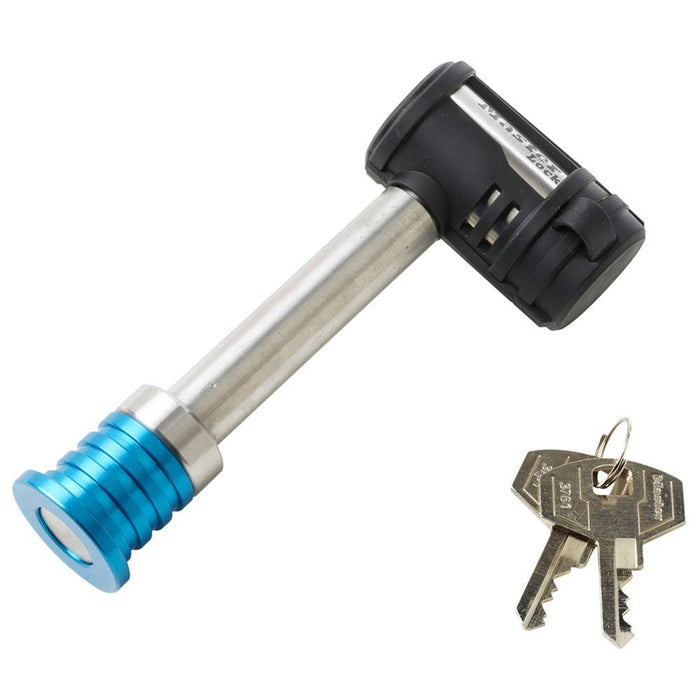 Master Lock 1480DAT Class III/IV Stainless Steel Barbell™ Receiver Lock 5/8in (16mm) Wide-Keyed-HodgeProducts.com