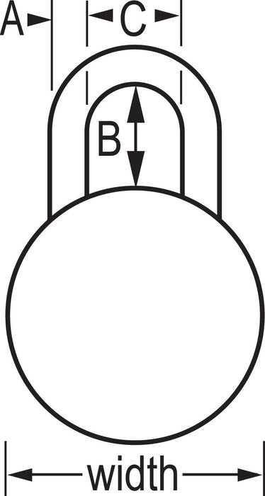 Master Lock 1505D Combination Dial Padlock; Assorted Colors 1-7/8in (48mm) Wide-Combination-HodgeProducts.com