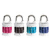 Master Lock 1535DWD Set Your Own WORD Combination Padlock; Assorted Colors 1-1/2in (38mm) Wide-Combination-HodgeProducts.com
