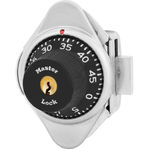 Master Lock 1631MD Built-In Combination Lock with Metal Dial for Lift Handle Lockers - Hinged on Left-HodgeProducts.com