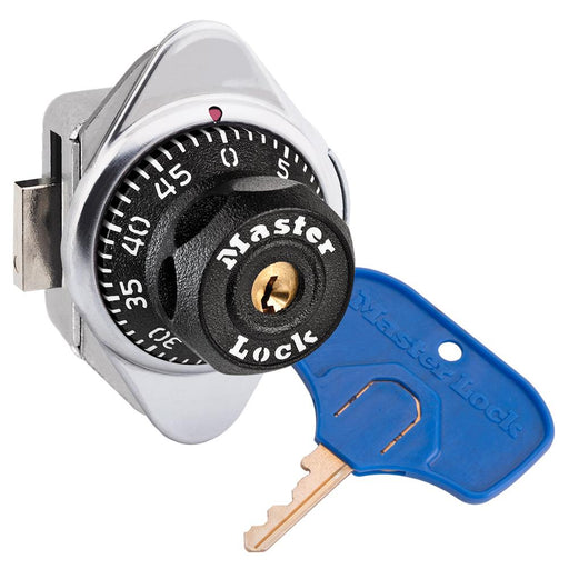 Master Lock 1636MKADA ADA Compliant Built-In Combination Lock with Metal Dial for Lift Handle Lockers - Hinged on Right-Combination-HodgeProducts.com
