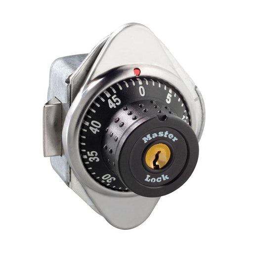 Master Lock 1654MD Built-In Combination Lock with Metal Dial for Horizontal Latch Box Lockers - Hinged on Right-HodgeProducts.com