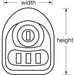 Master Lock 3631 Multi-User Mechanical Built-In Lock for Lift Handle Lockers - Hinged on the Left-Combination-HodgeProducts.com