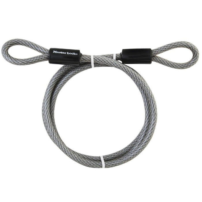 Master Lock 78DPF 6ft (1.8m) Long x Diameter Looped End Cable 3/8in (10mm) Wide-Other Security Device-HodgeProducts.com