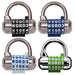 Master Lock 1534D Set Your Own WORD Combination Padlock with Interchangeable, Removable Dials; Assorted Colors 2-1/2in (64mm) Wide-Combination-HodgeProducts.com