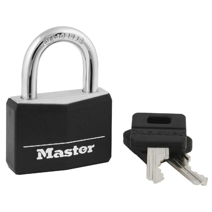 Master Lock 141D Covered Solid Body Padlock 1-9/16in (40mm) Wide-Keyed-HodgeProducts.com