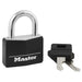 Master Lock 141D Covered Solid Body Padlock 1-9/16in (40mm) Wide-Keyed-HodgeProducts.com