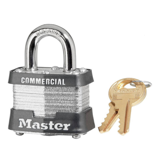 Master Lock 3DCOM Laminated Steel Padlock 1-9/16in (40mm) Wide-Keyed-HodgeProducts.com