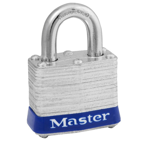 Master Lock 3UP Laminated Steel Padlock, Universal Pin 1-9/16in (40mm) Wide-Keyed-HodgeProducts.com