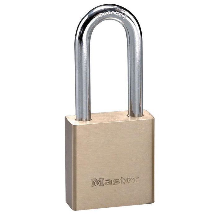 Master Lock 576DLHPF 1-3/4in (44mm) Wide Solid Brass Body Padlock with 2in (51mm) Shackle-Keyed-HodgeProducts.com