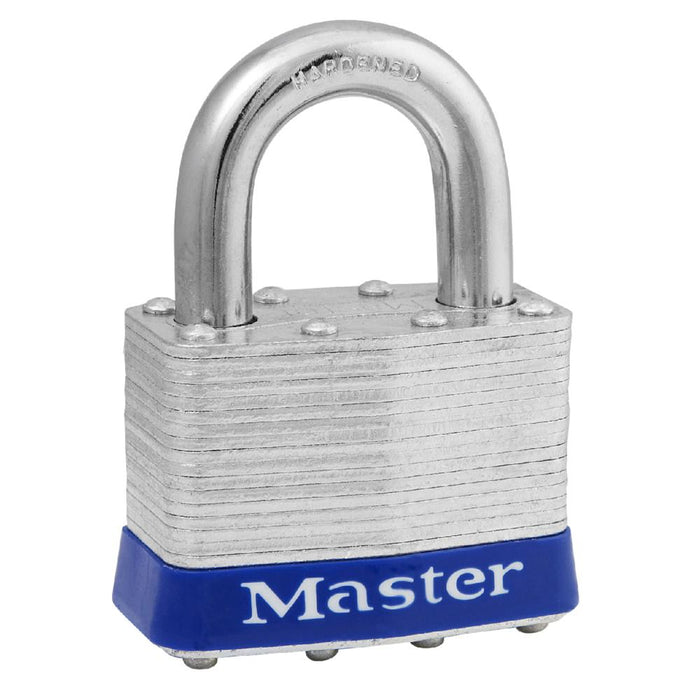 Master Lock 5UP Laminated Steel Padlock, Universal Pin 2in (51mm) Wide-Keyed-HodgeProducts.com