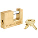 Master Lock 605DAT Solid Brass Coupler Latch Lock with Shackle 3/4in (19mm) Wide-Keyed-HodgeProducts.com