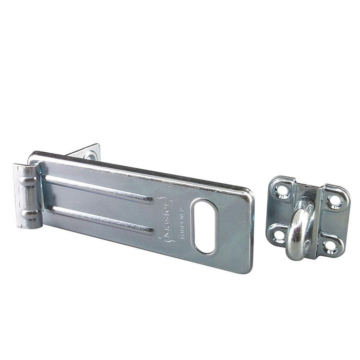 Master Lock 706D 6in (15cm) Long Zinc Plated Hardened Steel Hasp with Hardened Steel Locking Eye-Other Security Device-HodgeProducts.com