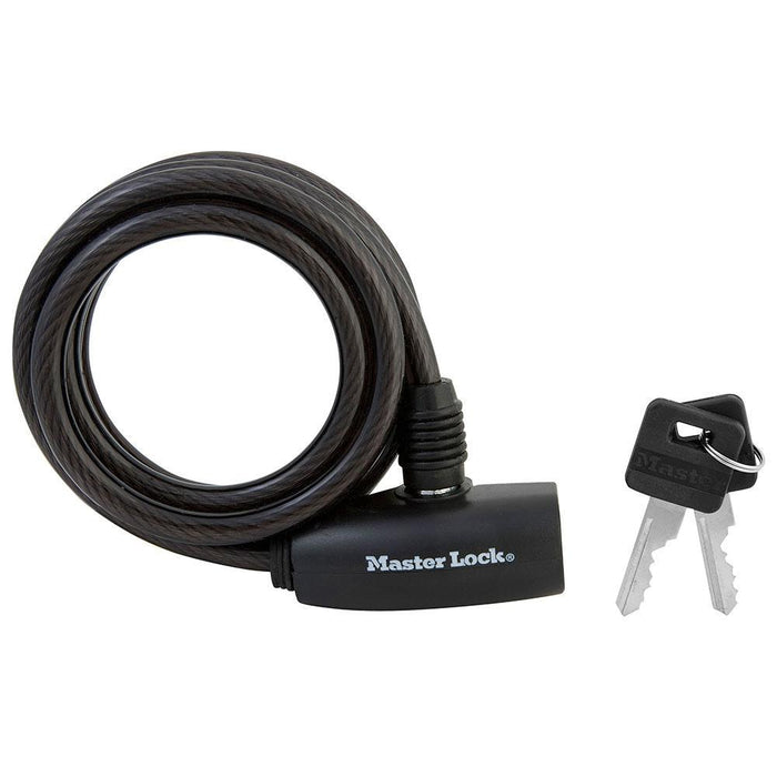 Master Lock 8126D 6ft (1.8m) Long x Diameter Keyed Cable Lock 5/16in (8mm) Wide-Keyed-HodgeProducts.com
