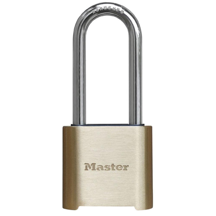 Master Lock 975DLHCOM Resettable Combination Brass Padlock 2in (51mm) Wide-Combination-HodgeProducts.com